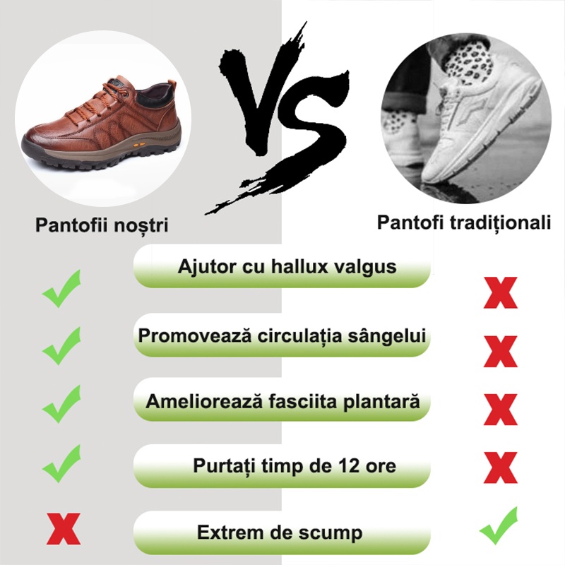 Pantofi din piele pentru bărbați