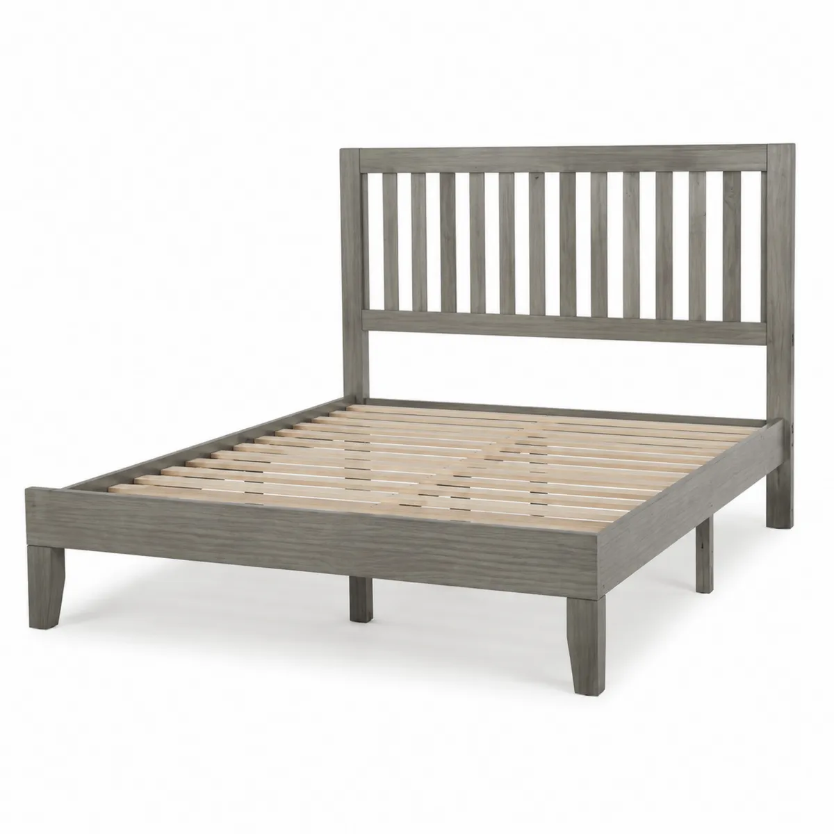 Cadre de lit en bois 200x160 cm Gris