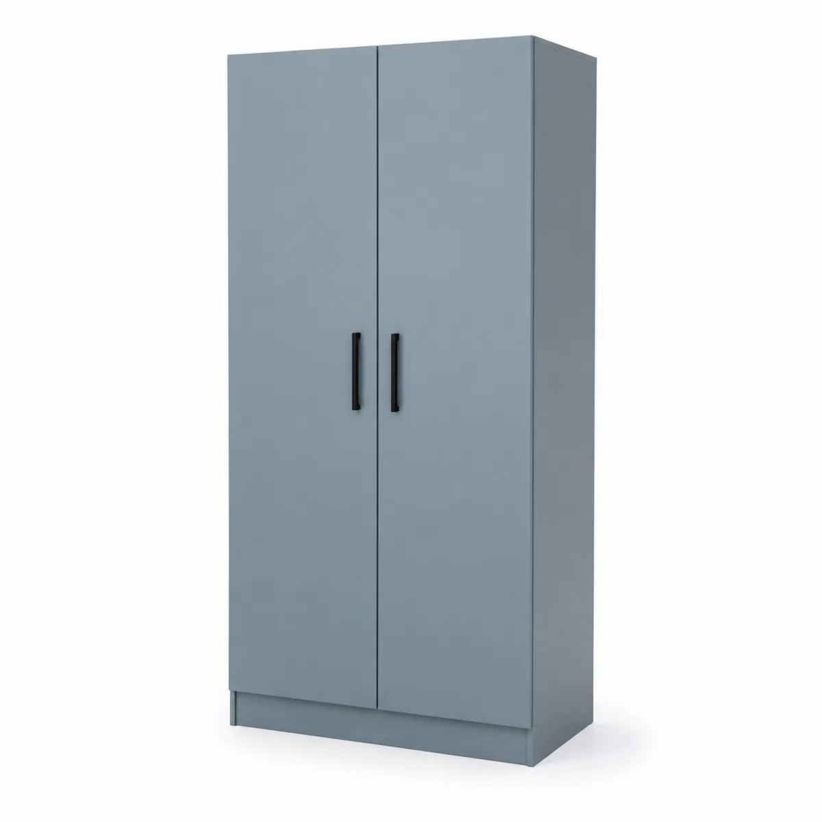 Armoire deux portes en MDF Bois Bleu 180cm