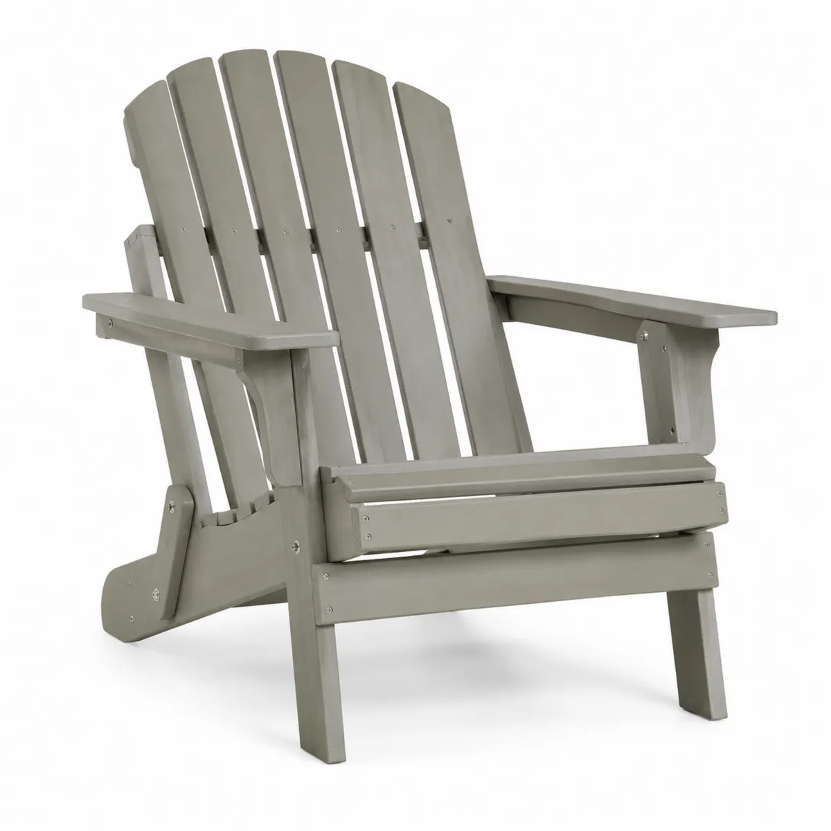 Chaise Adirondack en bois massif Beige - Extérieur