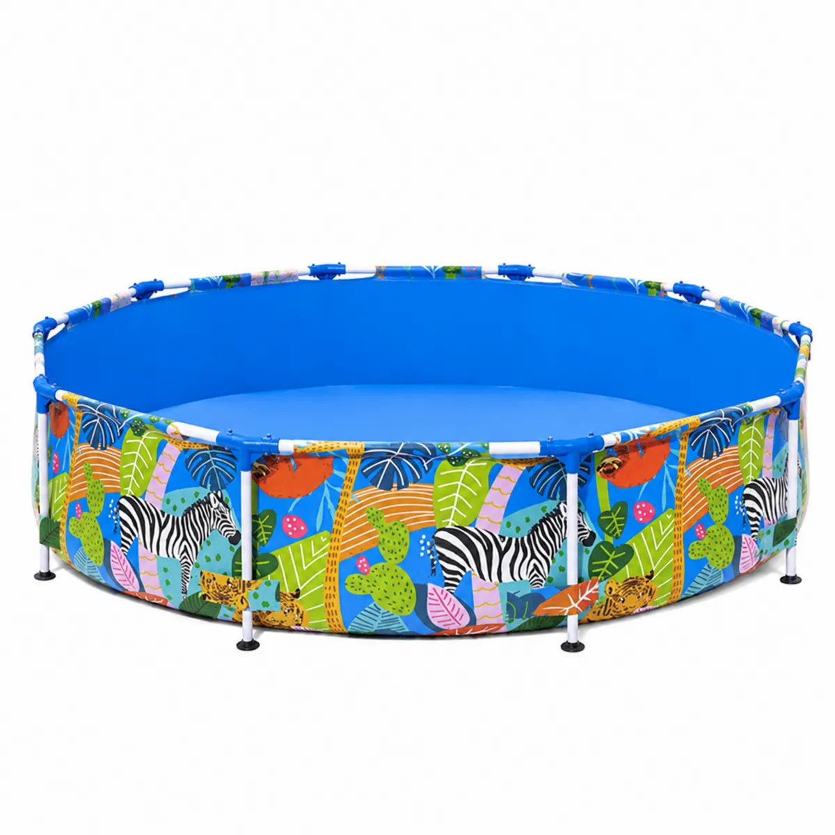 Piscine pour Enfants en Métal avec Motif Animaux 152 cm