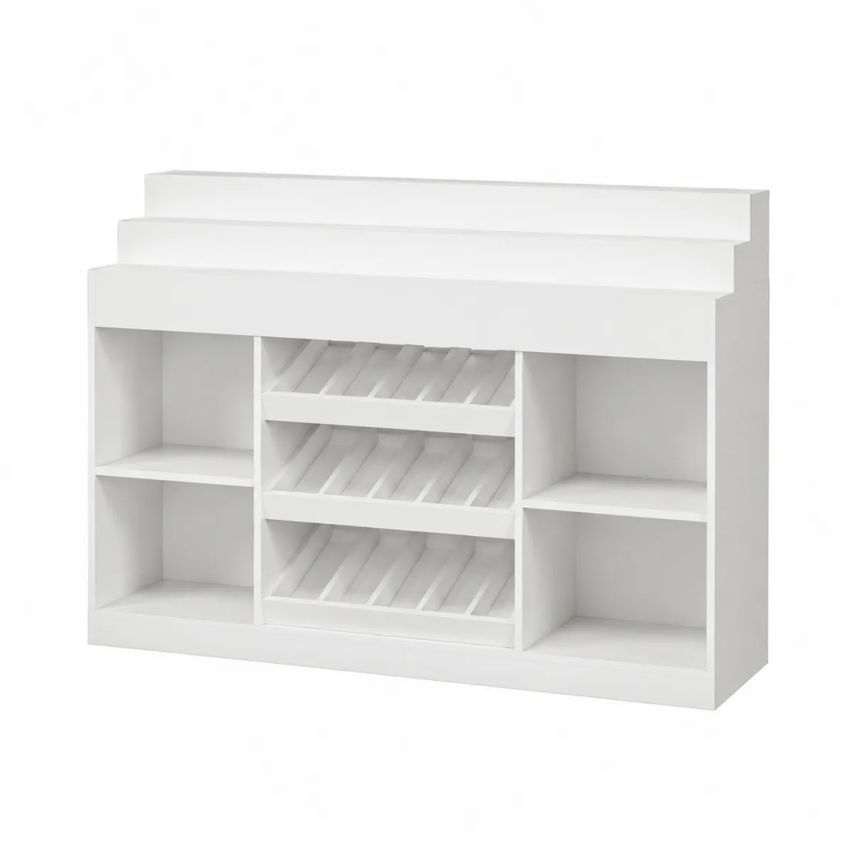 Meuble de rangement pour vin en bois blanc