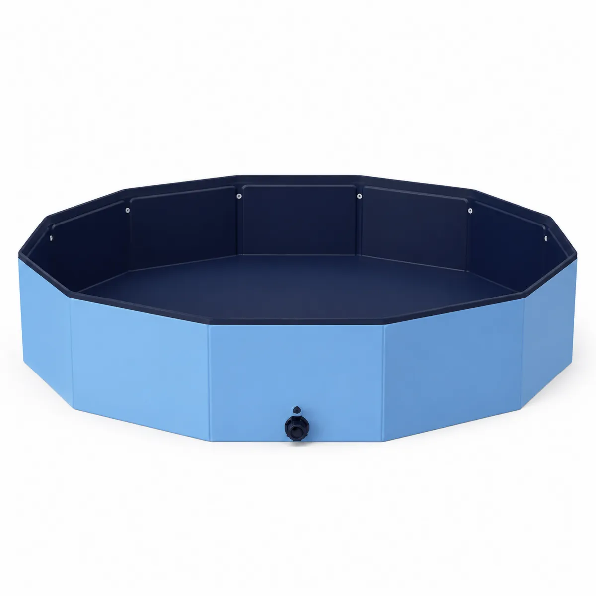 Piscine pour animaux en plastique octogonale 160 cm Bleu