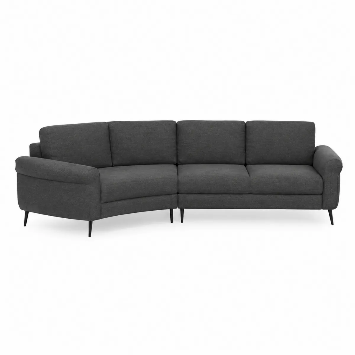 Canapé d'angle en tissu Anthracite 280x210 cm