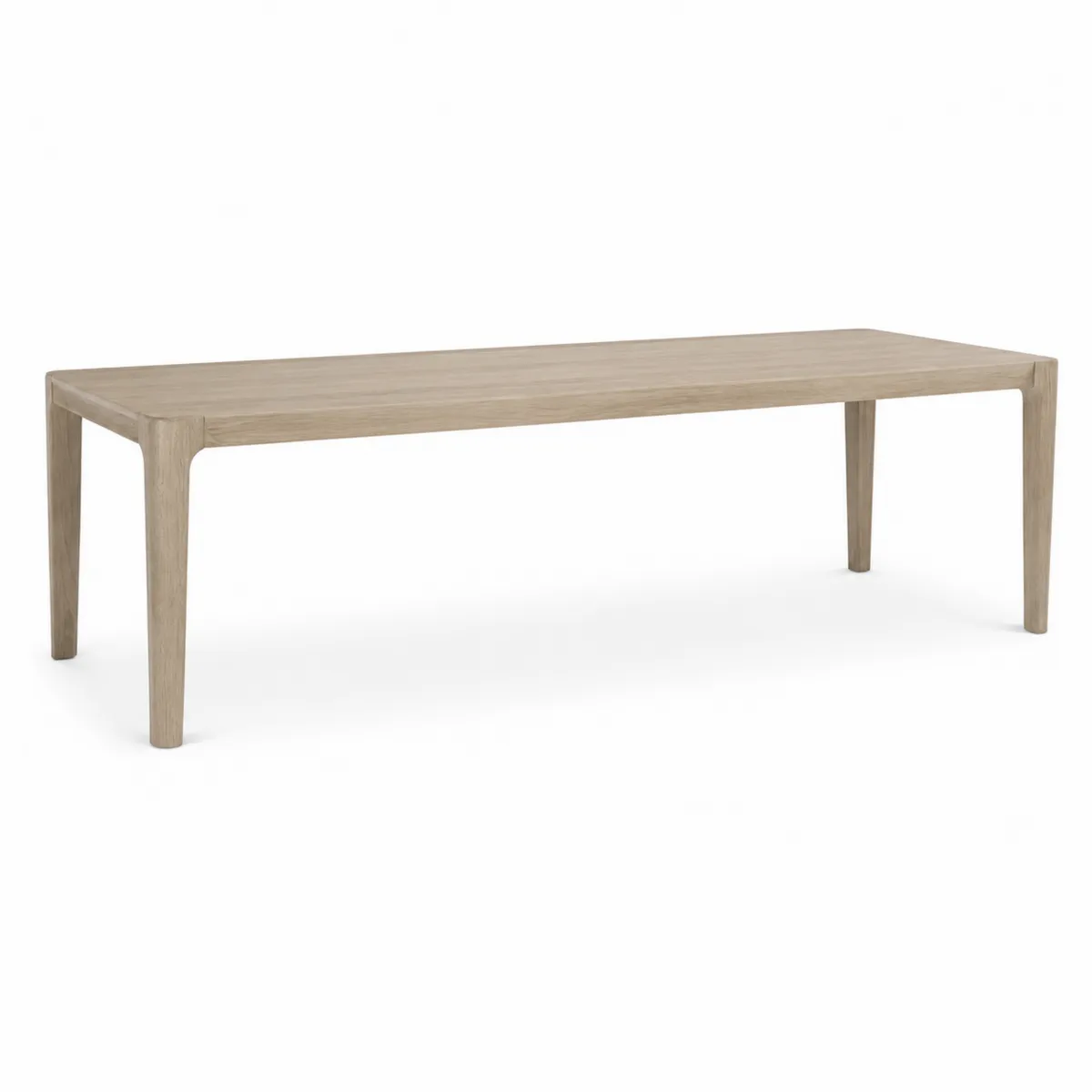 Table de jardin rectangulaire en bois de chêne 200 cm