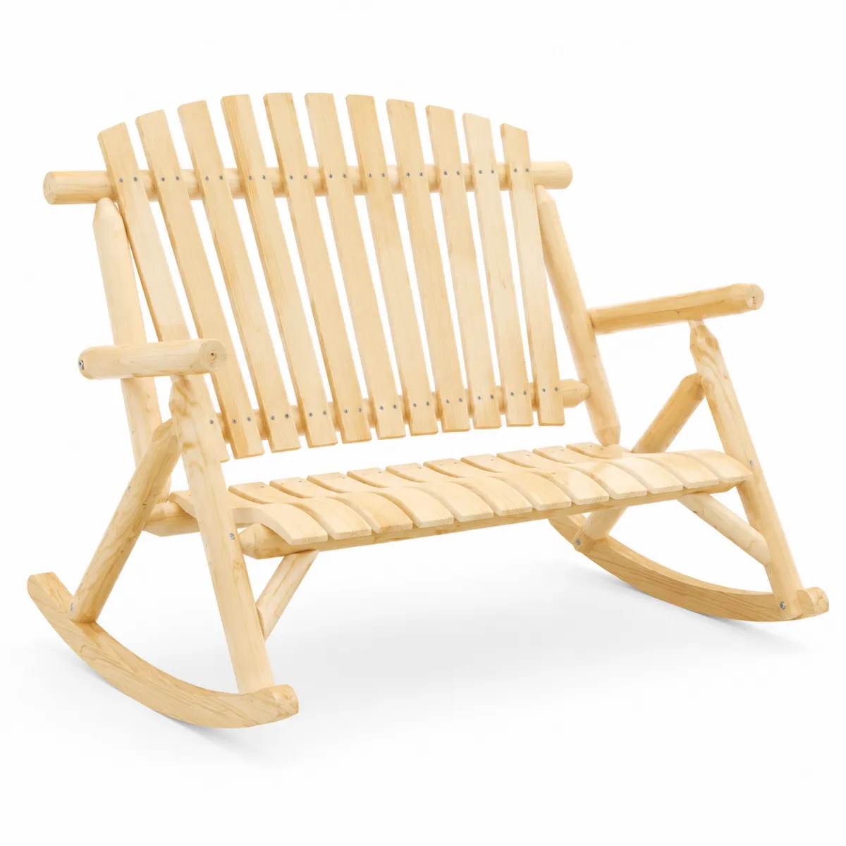 Banc à Bascule en Bois de Pin