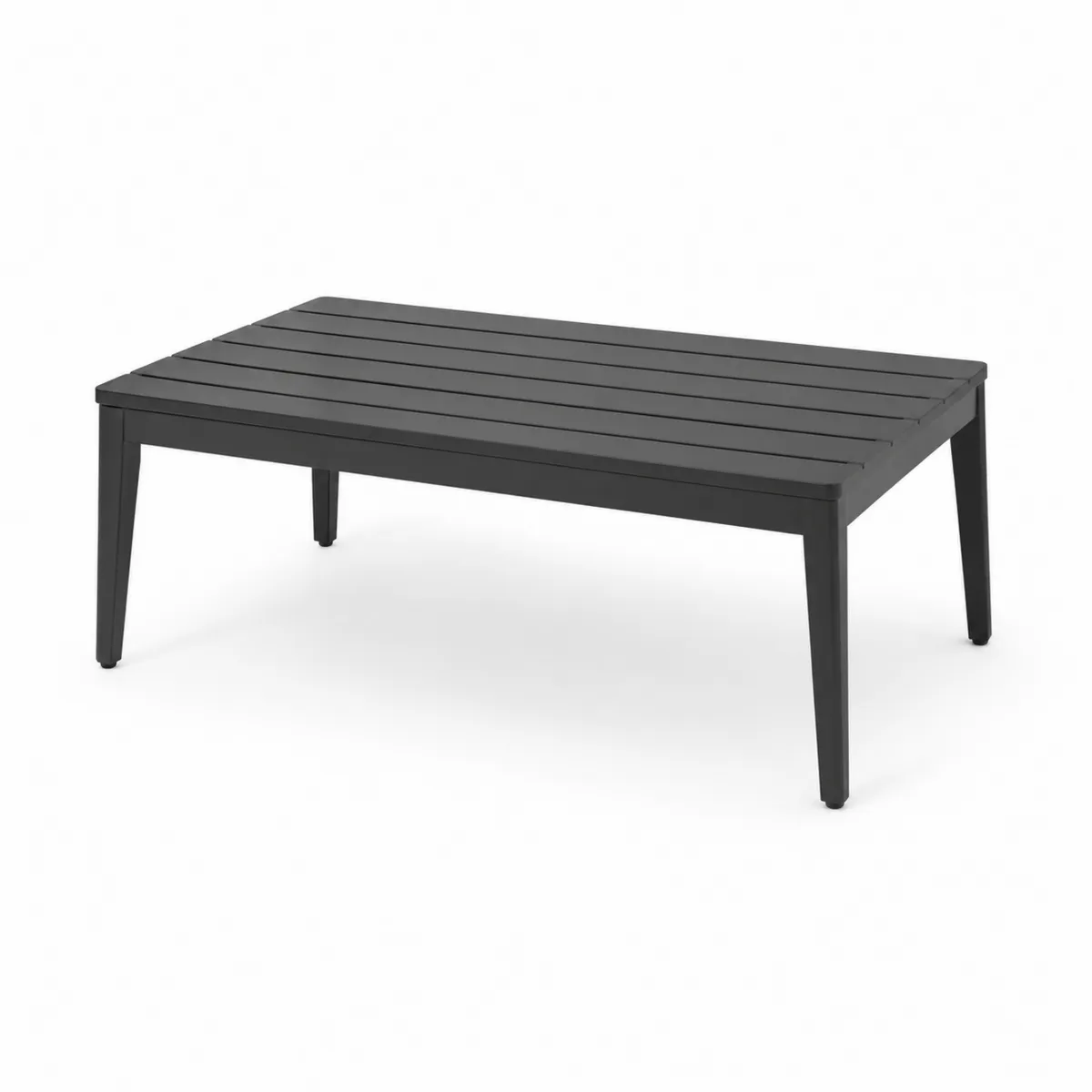 Mesa de centro de aluminio para exterior 110x60x35 cm