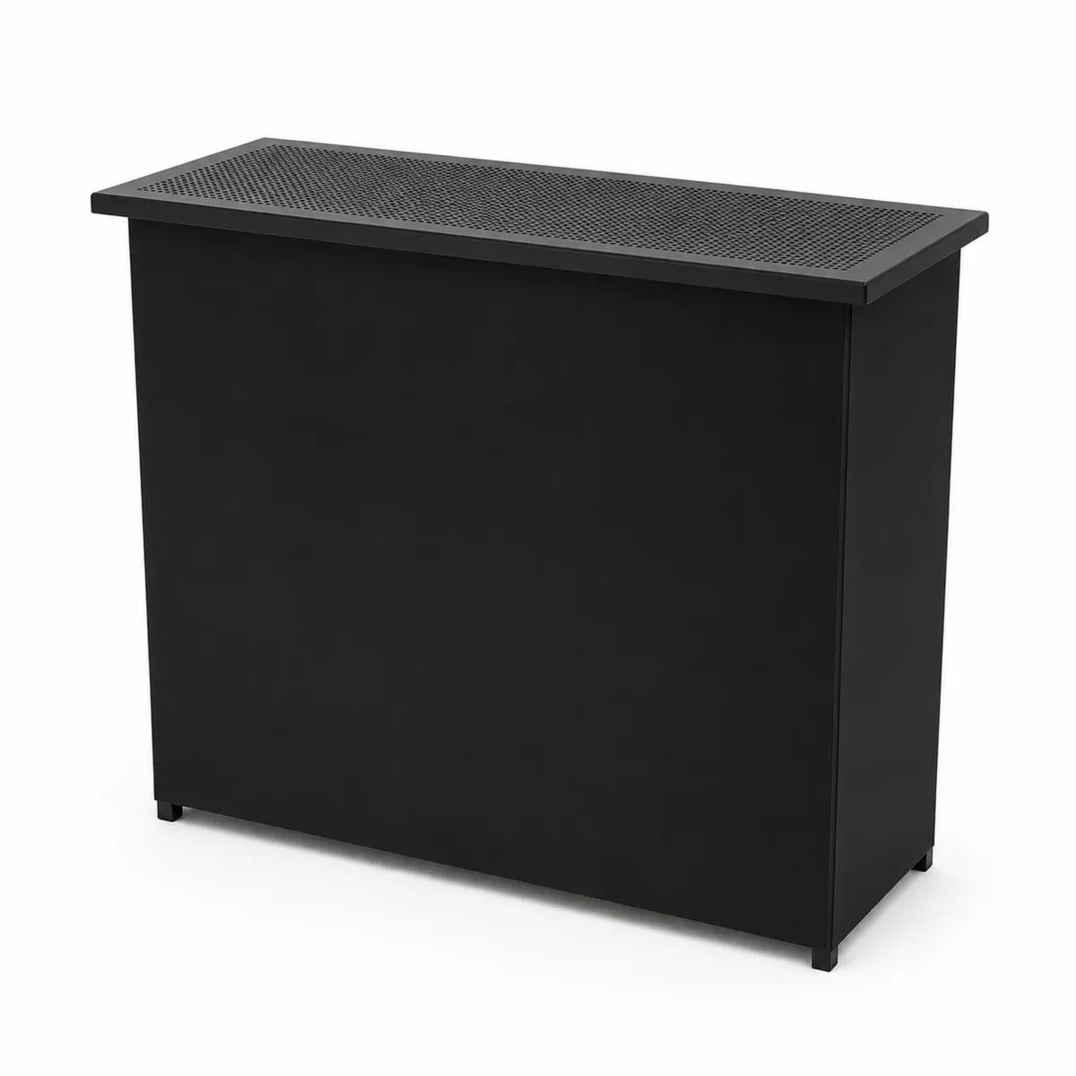 Barra de bar de acero negro 120x60x110 cm
