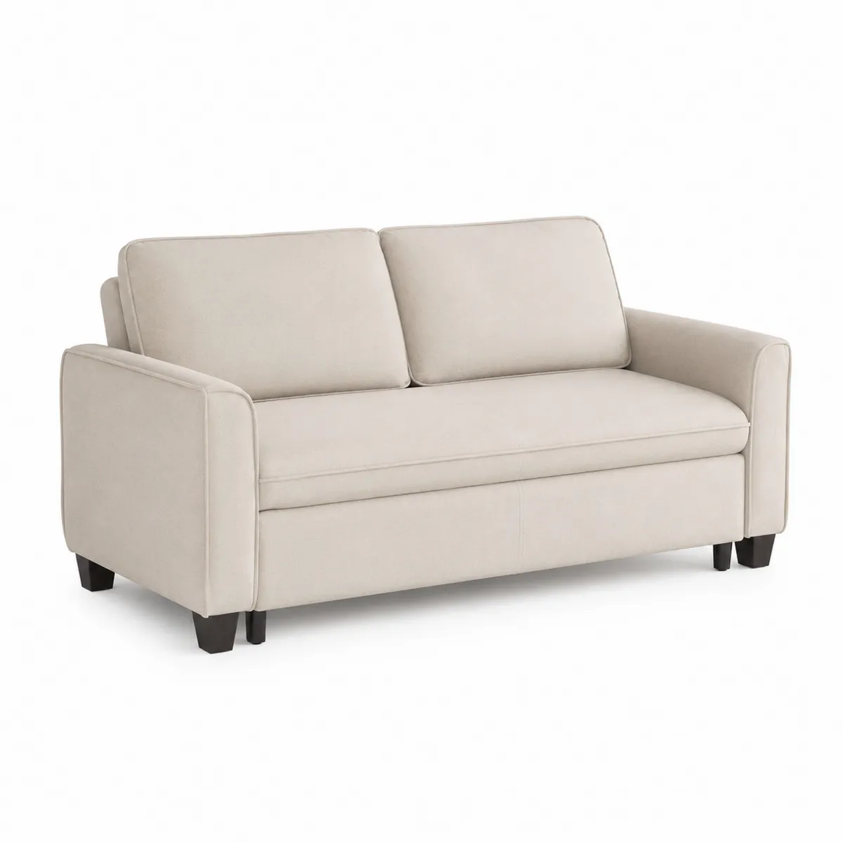 Sofá de dos plazas de tela beige 190cm x 90cm x 85cm
