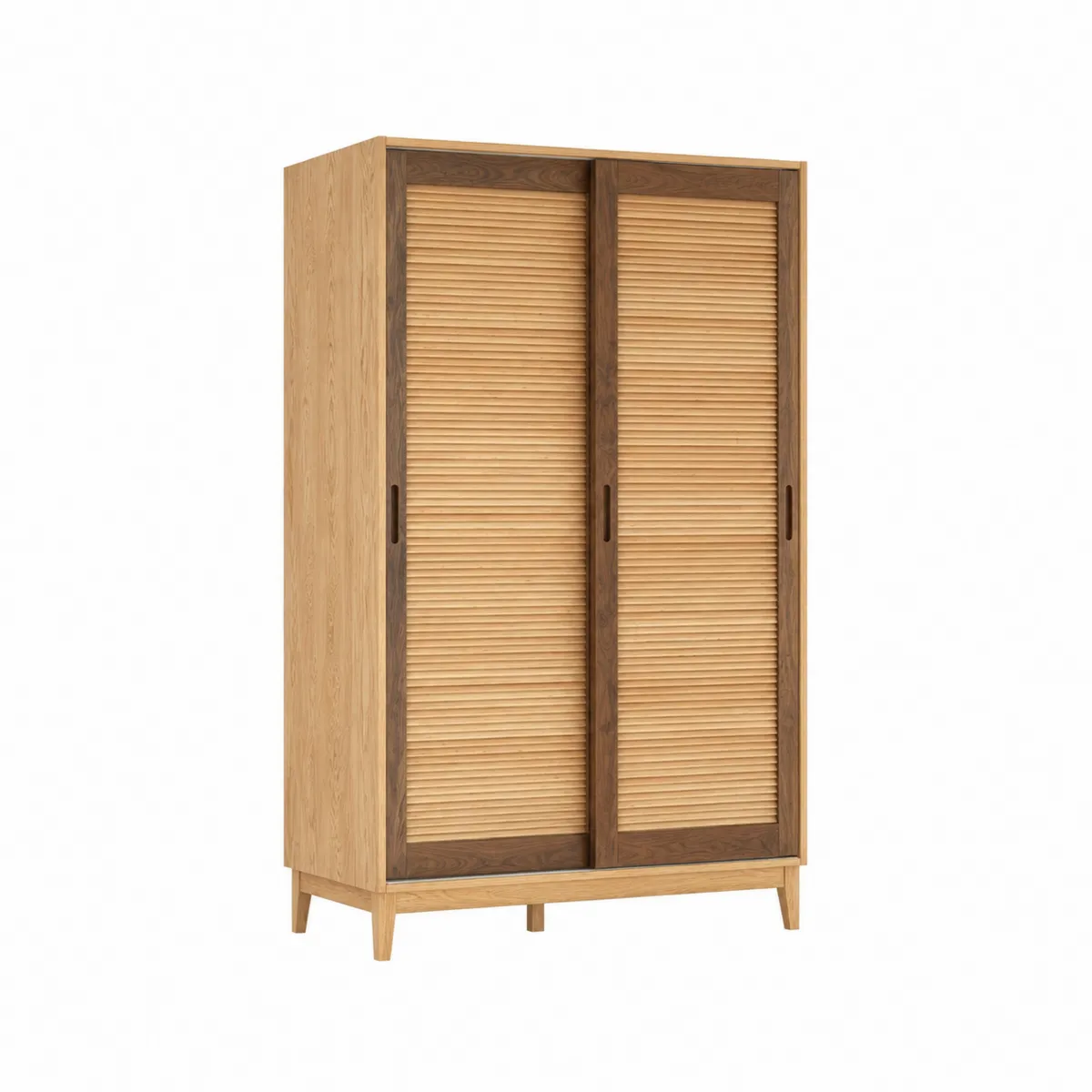 Armario de Madera con Puertas Corredizas de Roble 180x120x60 cm Marrón