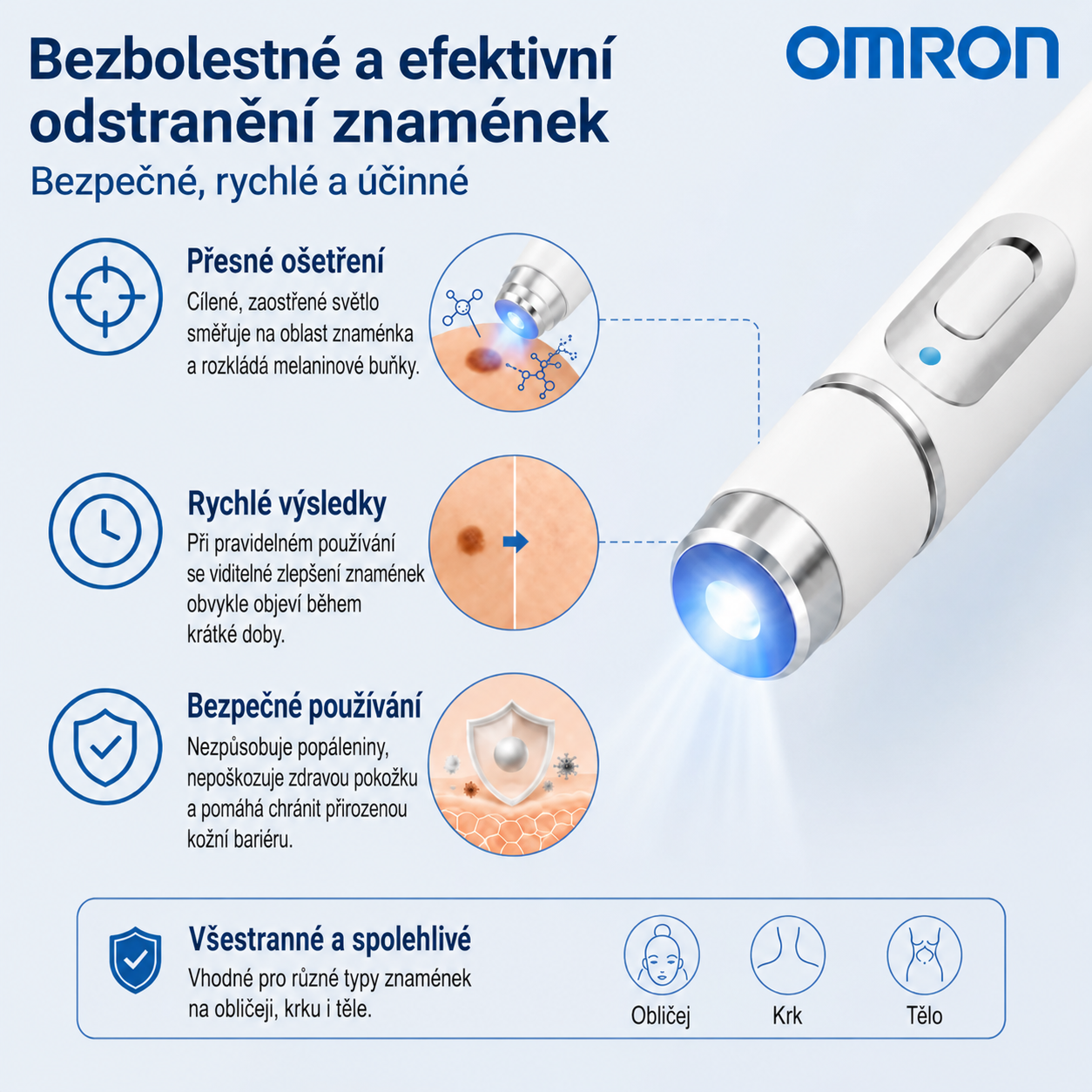 ✨ Omron™ 2026 – Multifunkční péče o pleť nové generace v peru: profesionální řešení pro odstranění znamének a nedokonalostí. Neinvazivní technologie bez bolesti a bez jizev pro zdravější a zářivější pleť. Vyrobeno v USA. ✨