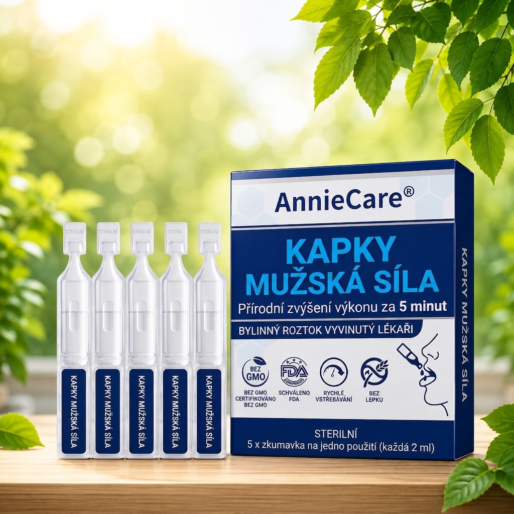 Anniecare® PRO kapky vitality pro muže – Vaše tajemství v kapse