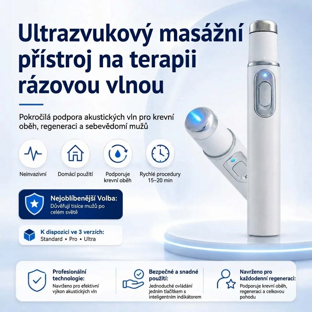 💙 Pokročilá akustická terapie rázovou vlnou může pomoci obnovit zdraví tkáně penisu, zlepšit erekci, výkonnost a mužské sebevědomí a zároveň ulevit od 💪 bolesti svalů, 🦴 stuhlosti kloubů a 🦵 problémů se šlachami.