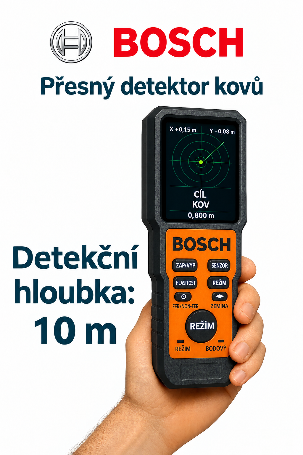 2026 Nagy pontosságú fémdetektor BOSCH
