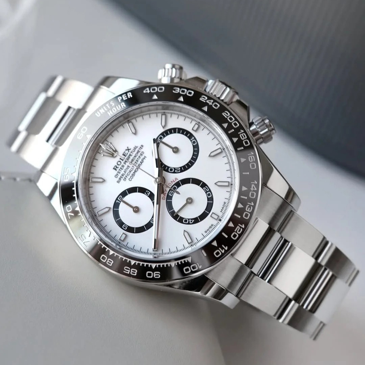 德国----【Begrenzte Stückzahl – Nur solange der Vorrat reich】Cosmograph Daytona Oyster, 40 mm, Edelstahl Oystersteel Referenz 126500LN（m126500ln-0001）