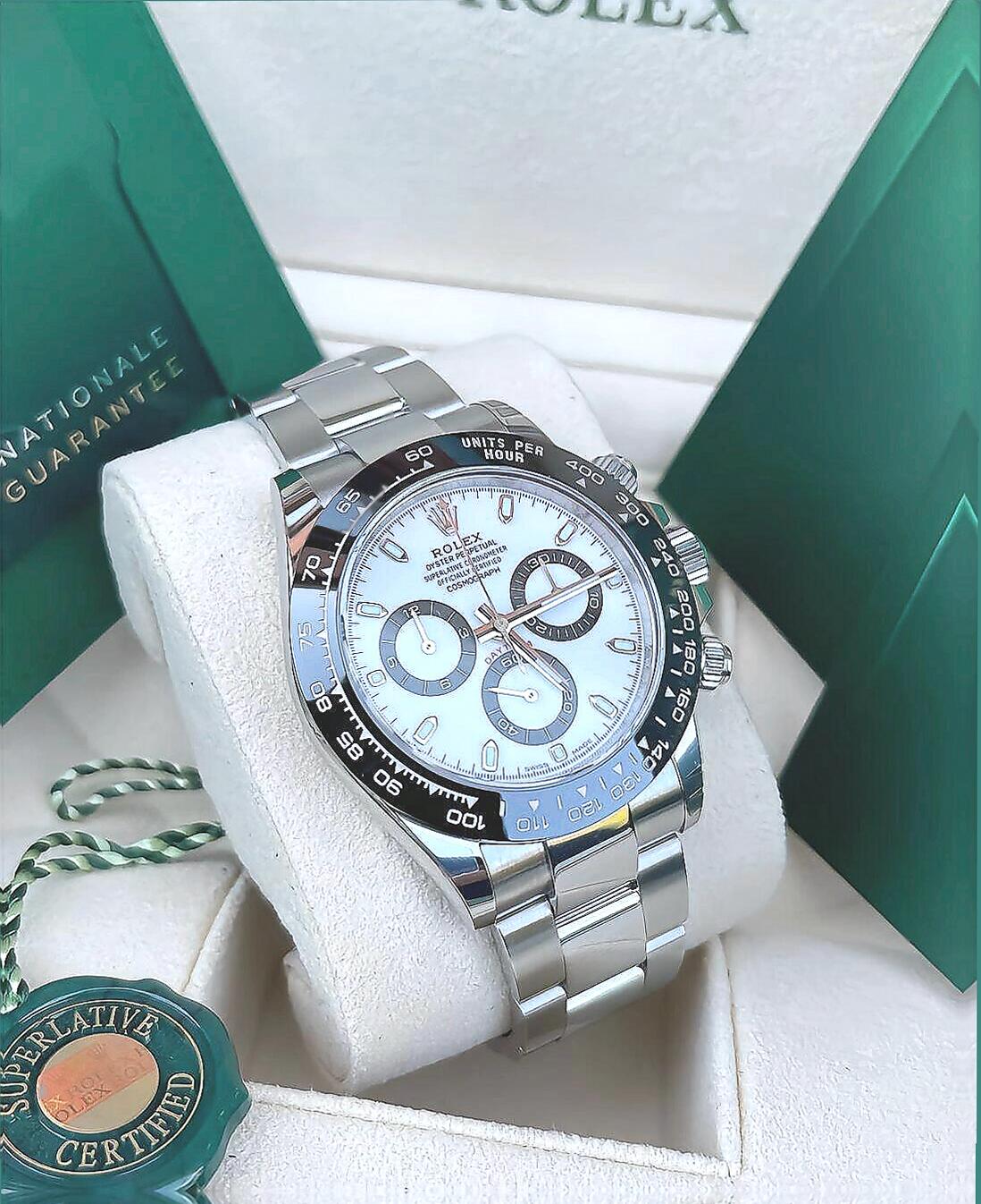 Zeitlich begrenztes Angebot, Zahlung per Nachnahme. Daytona Uhr 40 mm – Gehäuse aus Oystersteel | Referenznummer: 126500LN-0001
