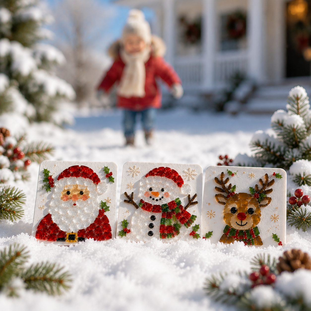 Christmas Sea Glass Art DIY Kit | Create Magical Holiday Memories Together