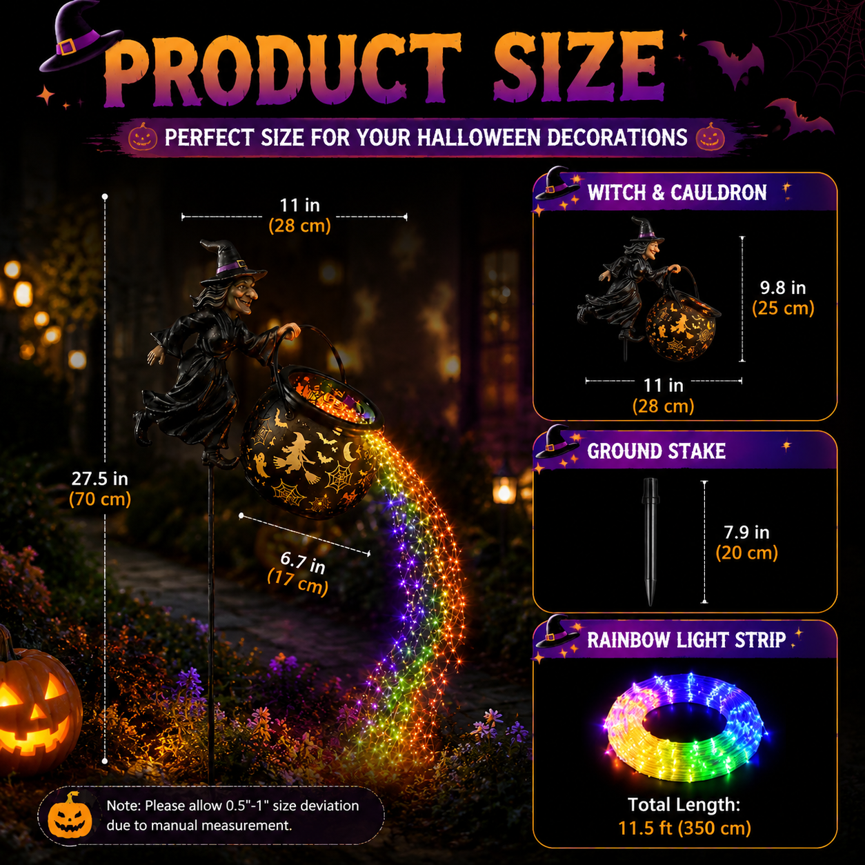 🔥 Limited-time 50% OFF🧙‍♀️Halloween Witch Cauldron Garden Light