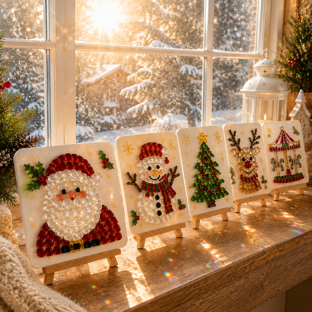 Christmas Sea Glass Art DIY Kit | Create Magical Holiday Memories Together