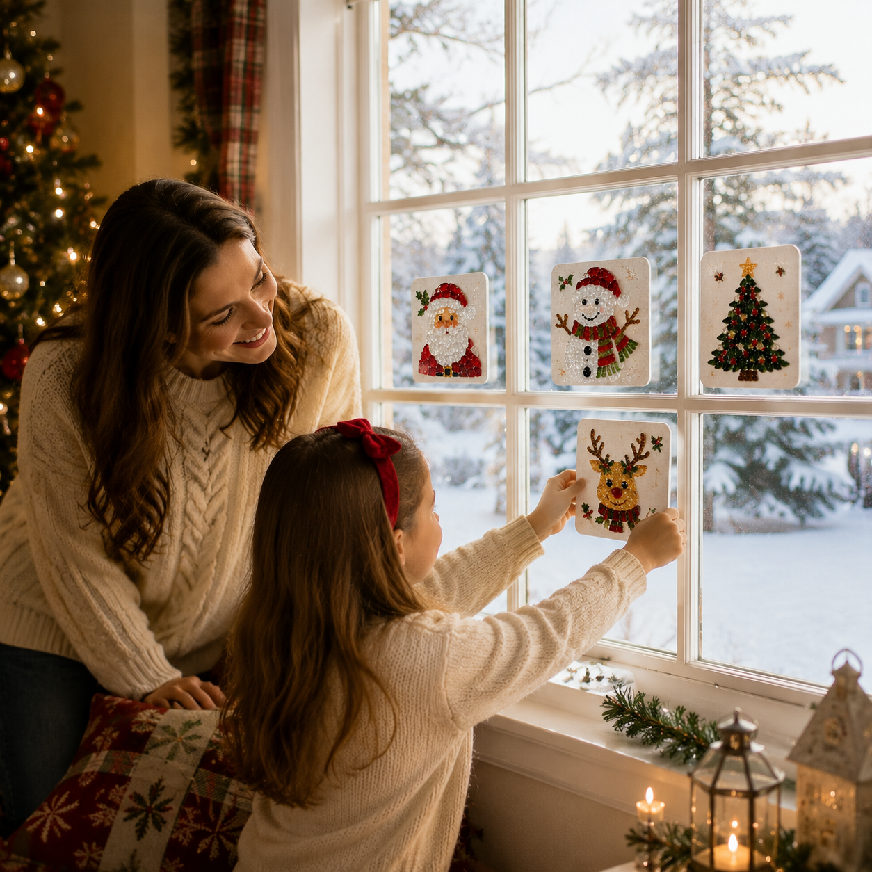 Christmas Sea Glass Art DIY Kit | Create Magical Holiday Memories Together