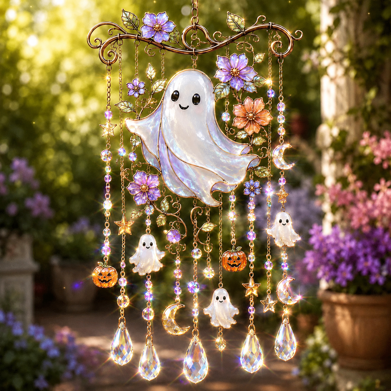 🔥 Limited-time 50% OFF👻Halloween-Themed Crystal Wind Chime