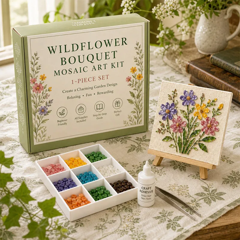 🌊DIY Sea Glass Mosaic Art Kit — Create Stunning Handmade Glass Artwork