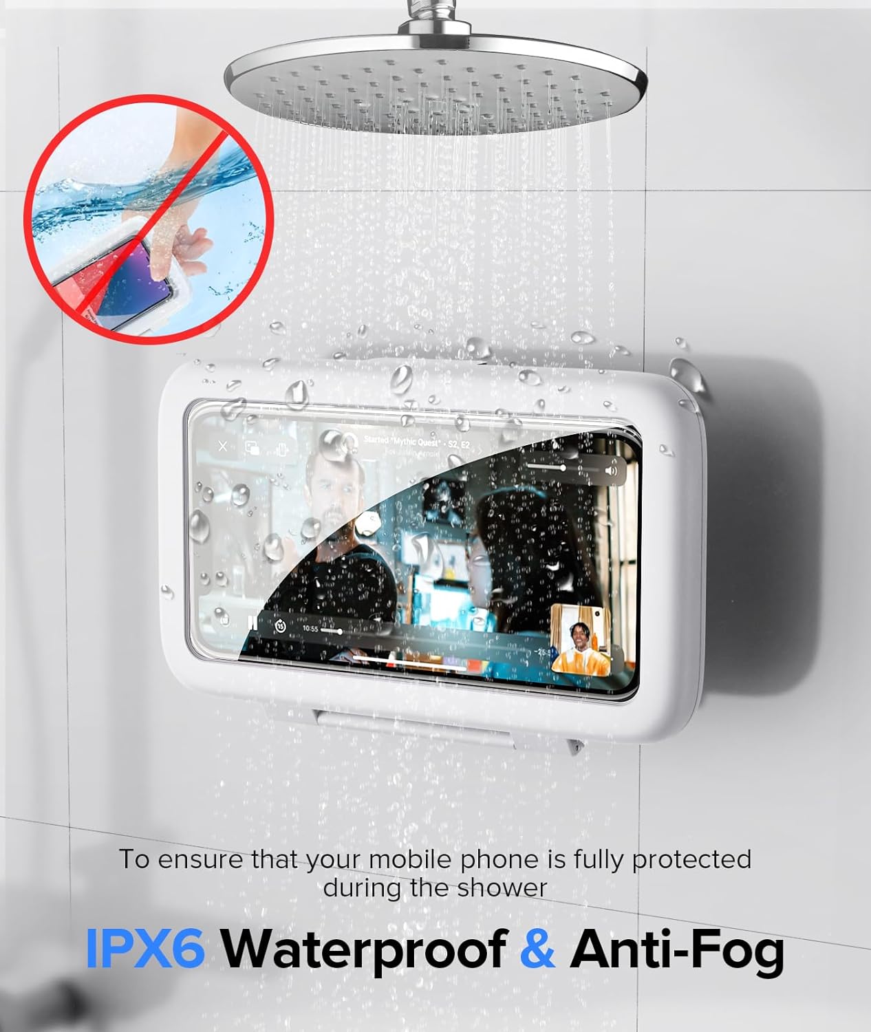 Waterproof Shower Phone Holder
