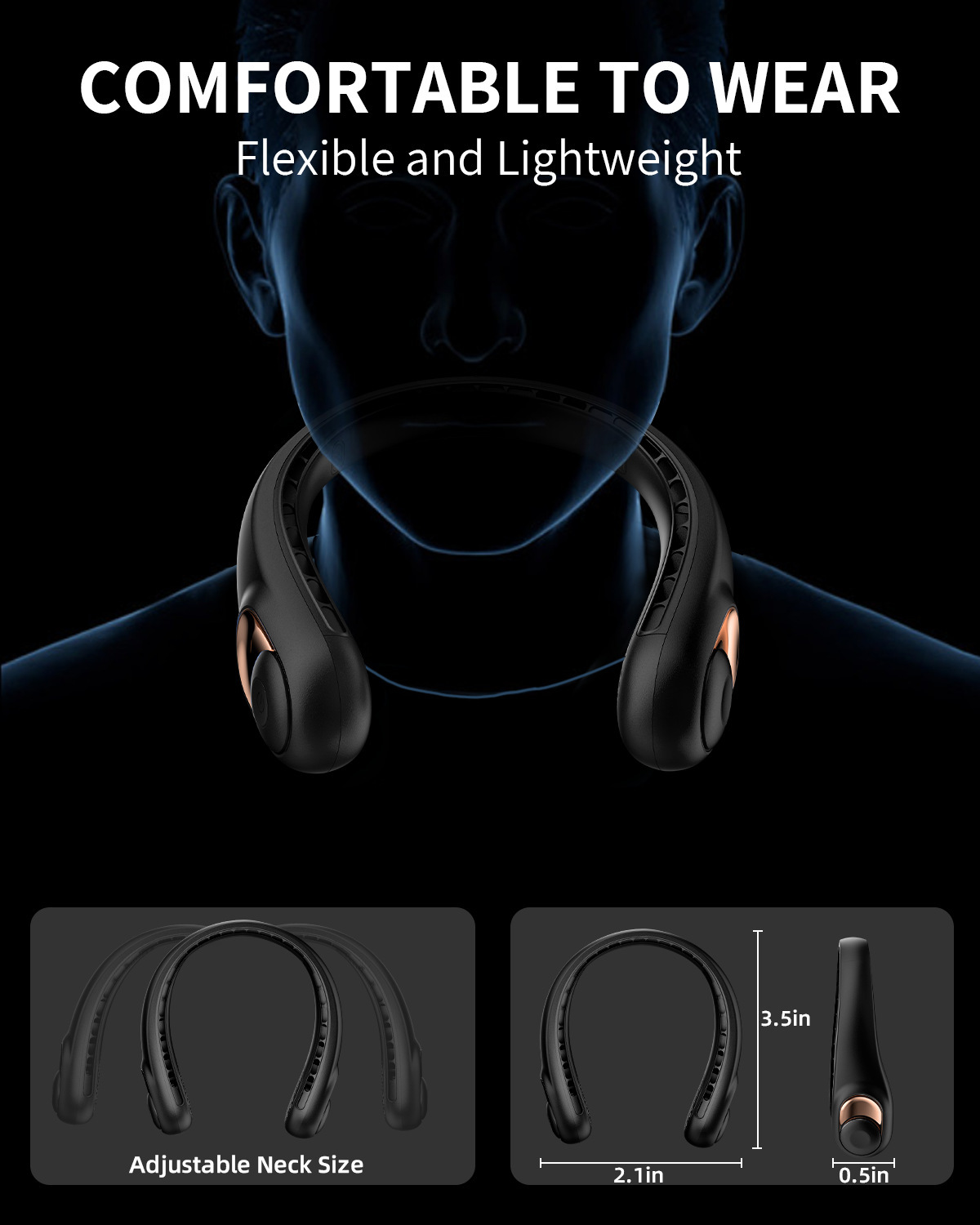 Portable Personal Neck Fan - BUY 2 FREE SHIPPING