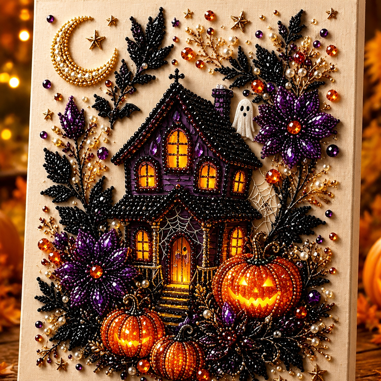 🔥LAST DAY 50% OFF - 🎃Halloween Pearl Diamond Art DIY Kit👻