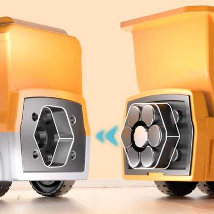 Magnetic Transform Engineering Car Assembled Toys