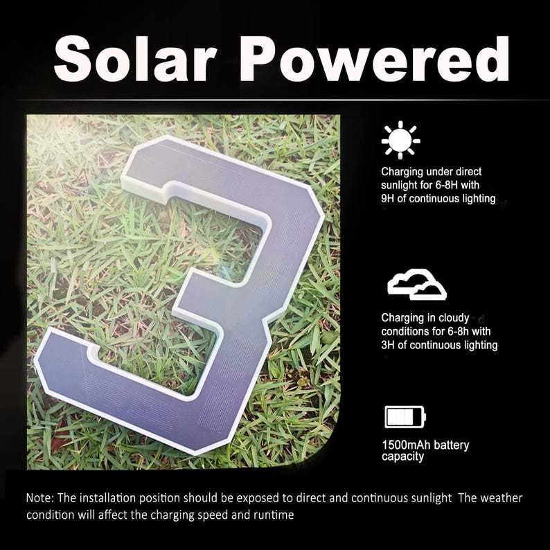2026 Newest Model🔥Solar LED House Number Sign