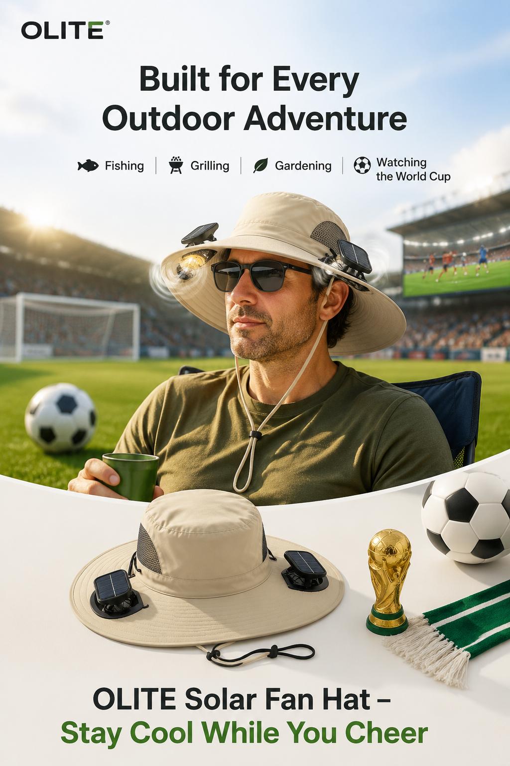 New Solar-Powered Outdoor Cooling Fan Hat &mdash; Sun Protection Hat with Solar Fan | Dual-Power Rechargeable Fan | Outdoor Water-Resistant Fan | Ideal for Sporting Events | Unisex Design | TikTokShopSpringGlowUp Sun Bucket Hat Lightweight Golf Hat