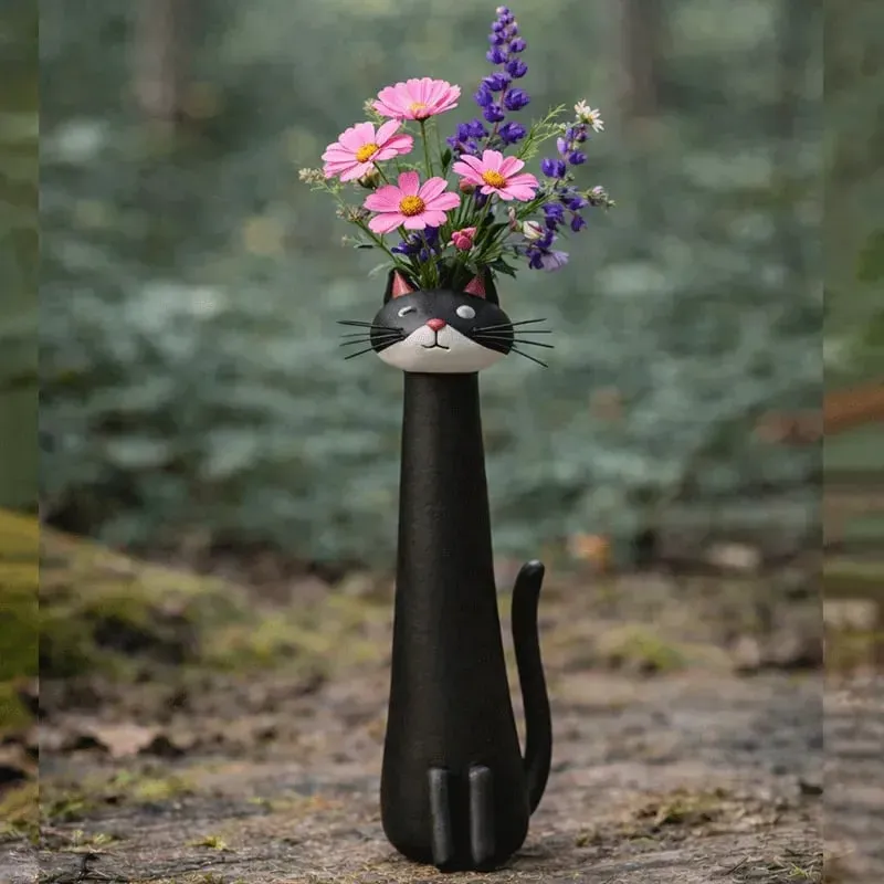 😻Handcrafted Quirky Cat Vase——Gifts for craft enthusiasts
