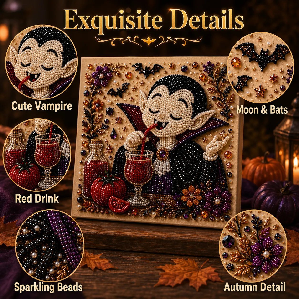 🎃 LAST DAY 49% OFF – 👻 Premium 3D Pearl Absurd Halloween Wall Art Kit✨