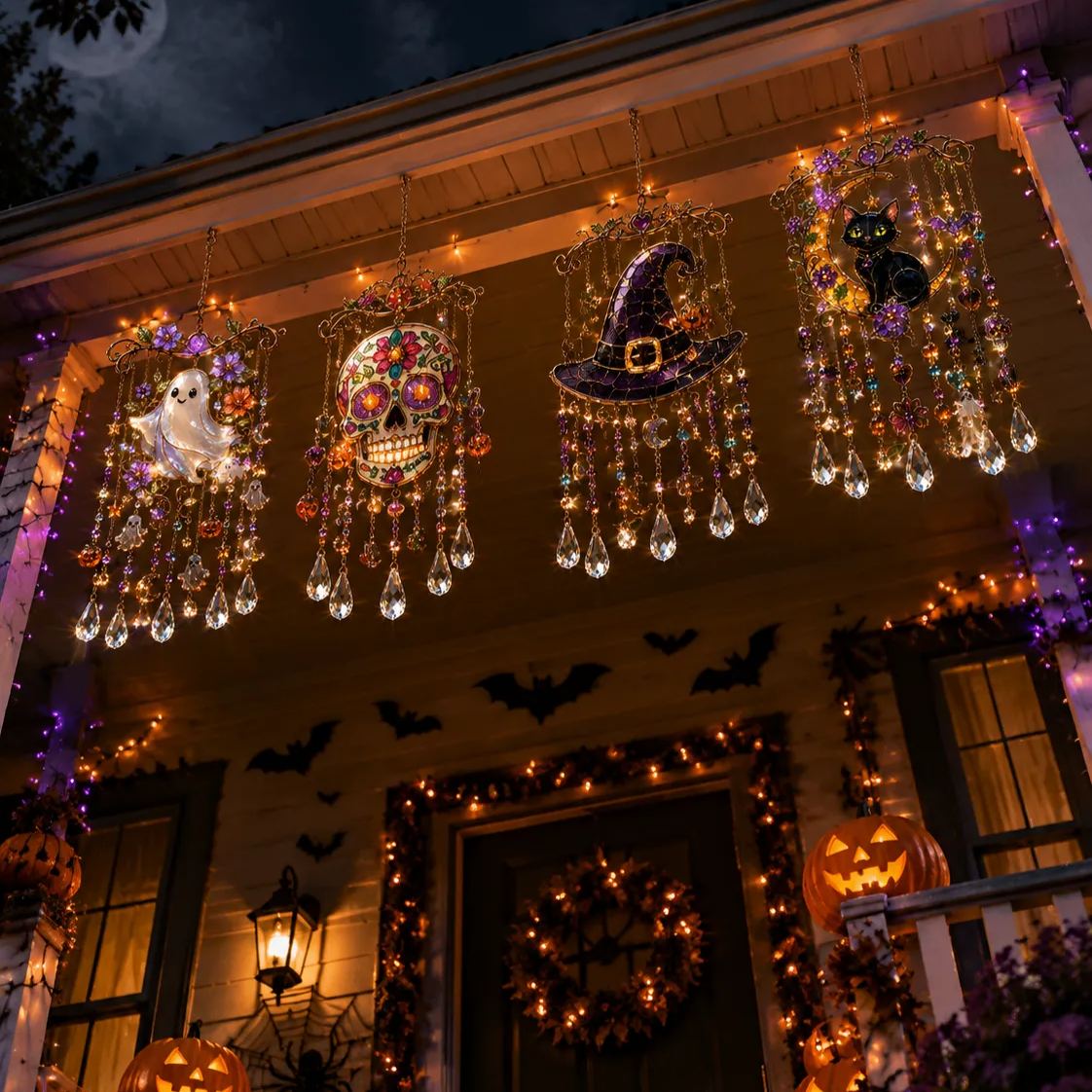 🔥 Limited-time 50% OFF👻Halloween-Themed Crystal Wind Chime