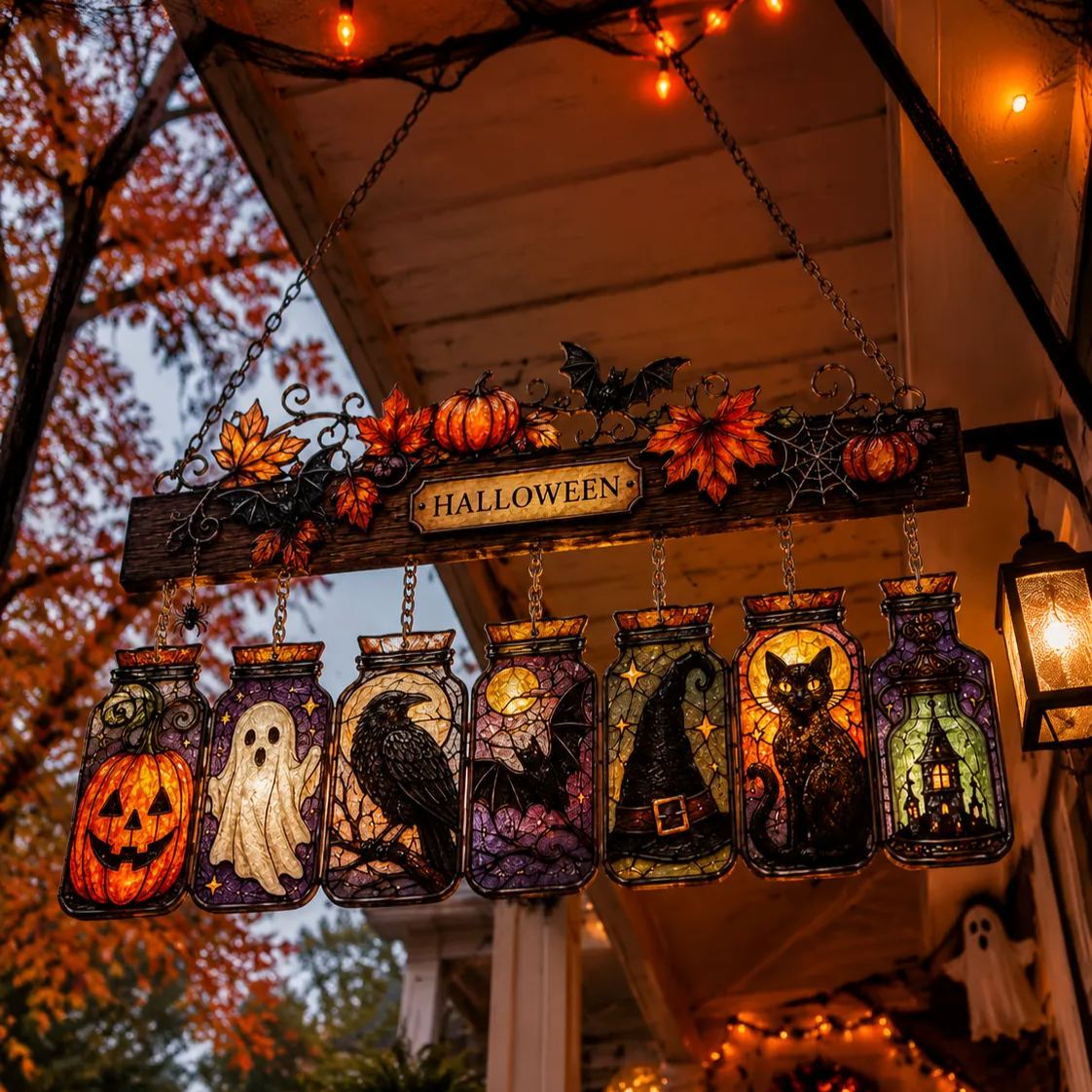 Halloween Jar Suncatcher
