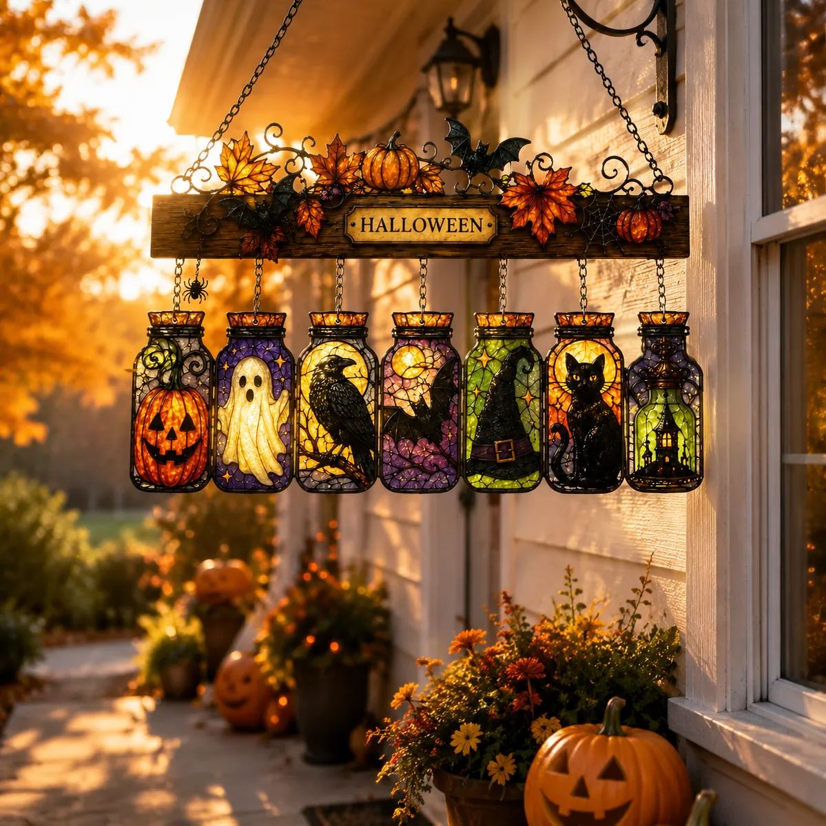 Halloween Jar Suncatcher