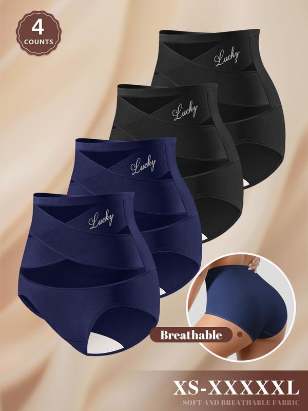 Conjunto de braguitas de malla de cintura alta para mujer (XS-XXXL)