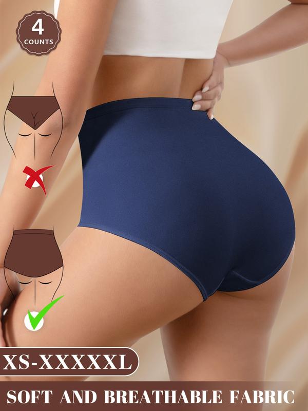Conjunto de braguitas de malla de cintura alta para mujer (XS-XXXL)