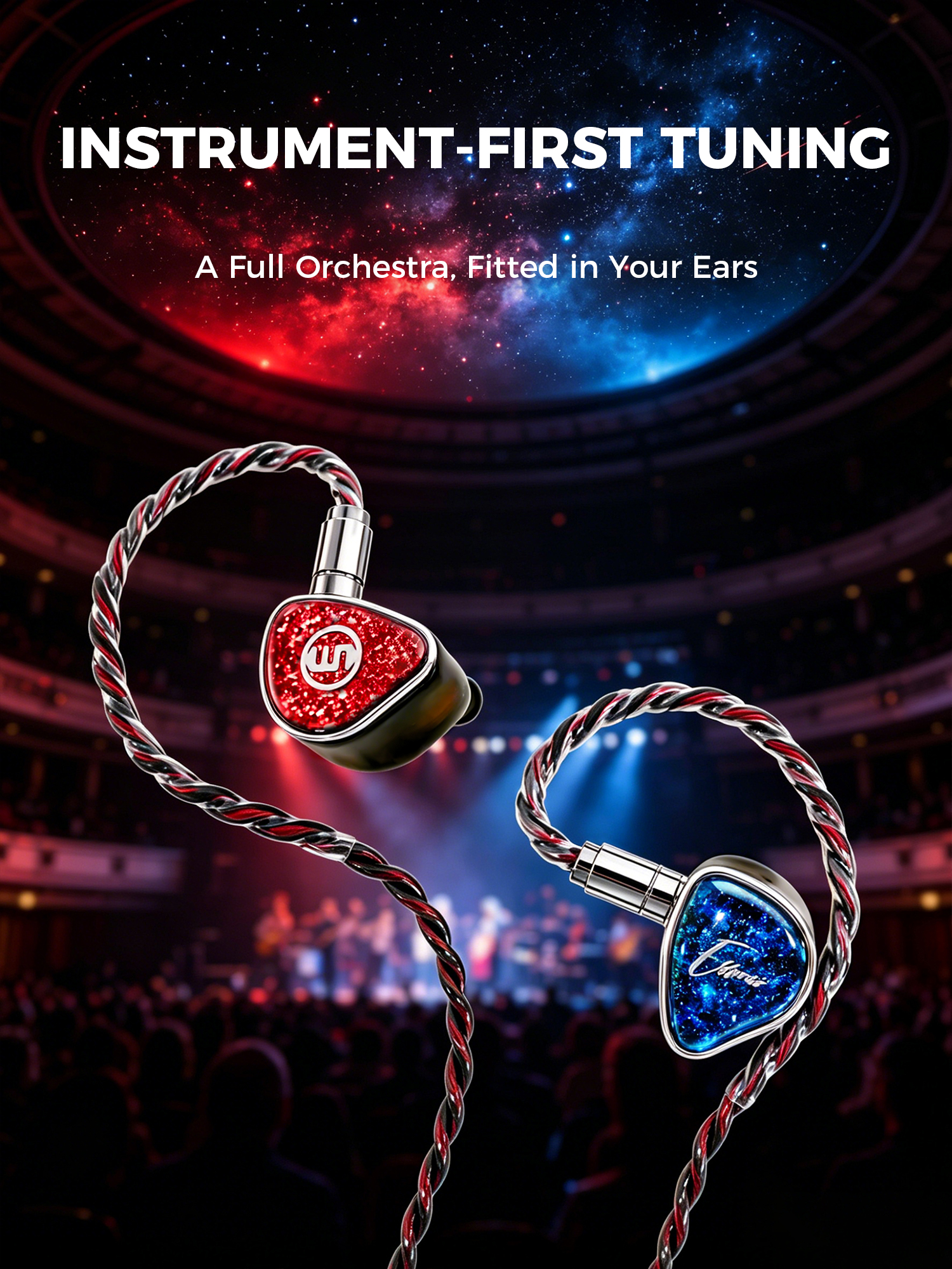 ESSONIO ES-C14 Hybrid 5-Driver IEMs – in Ear Monitors Earbuds