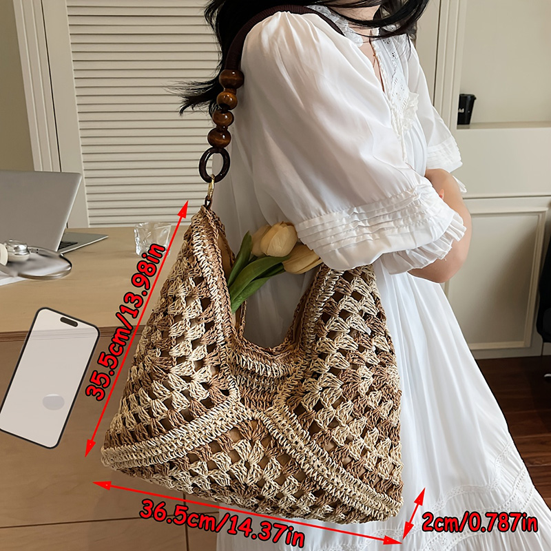 🔥Handmade Woven Tote Bag with Inner Pouch