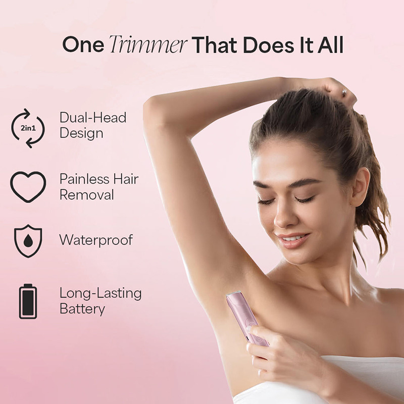 2-in-1 Women’s Electric Hair Remover – Double Head Shaver