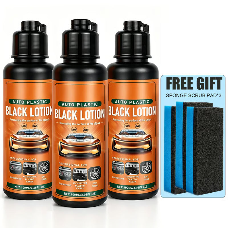 Automotive Plastic & Trim Restorer – Interior & Exterior Revitalizer with Applicator Pad