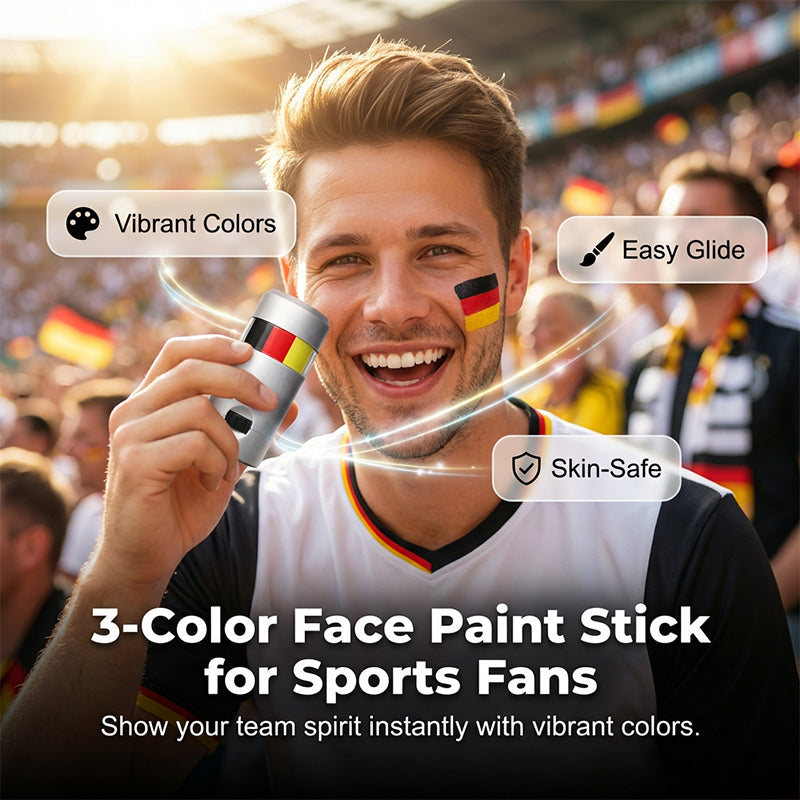 ⚽🏆National Flag Face Paint Stick for Sports Fans