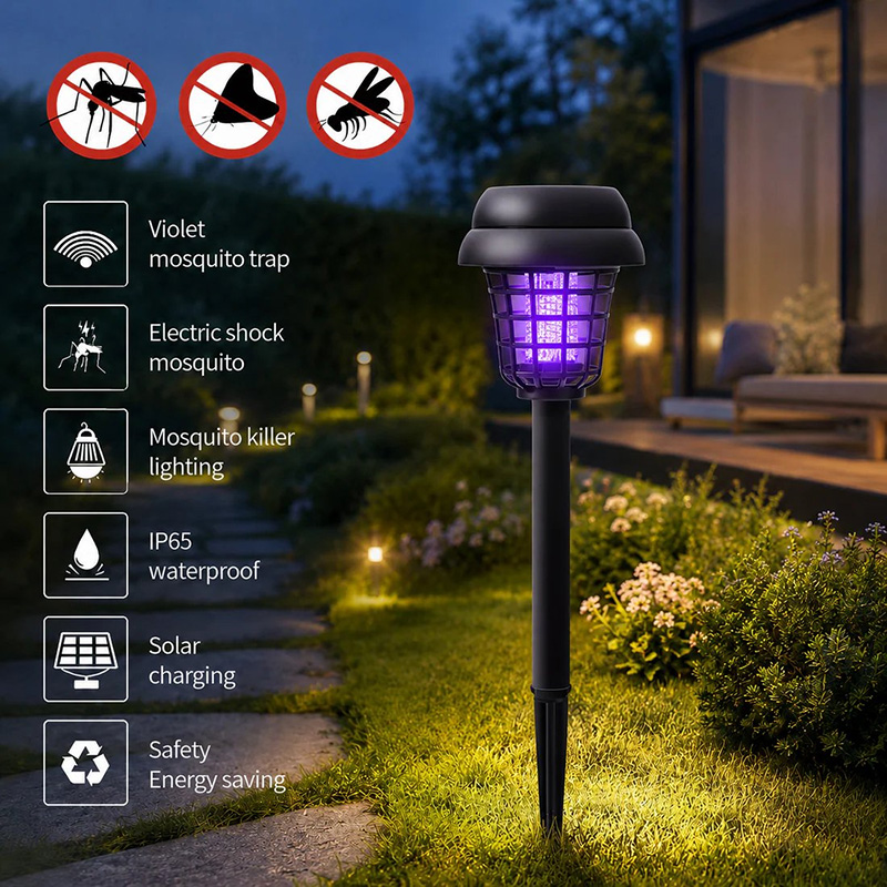 🦟Summer Essentials-Solar Mosquito Zapper Lamp Stake