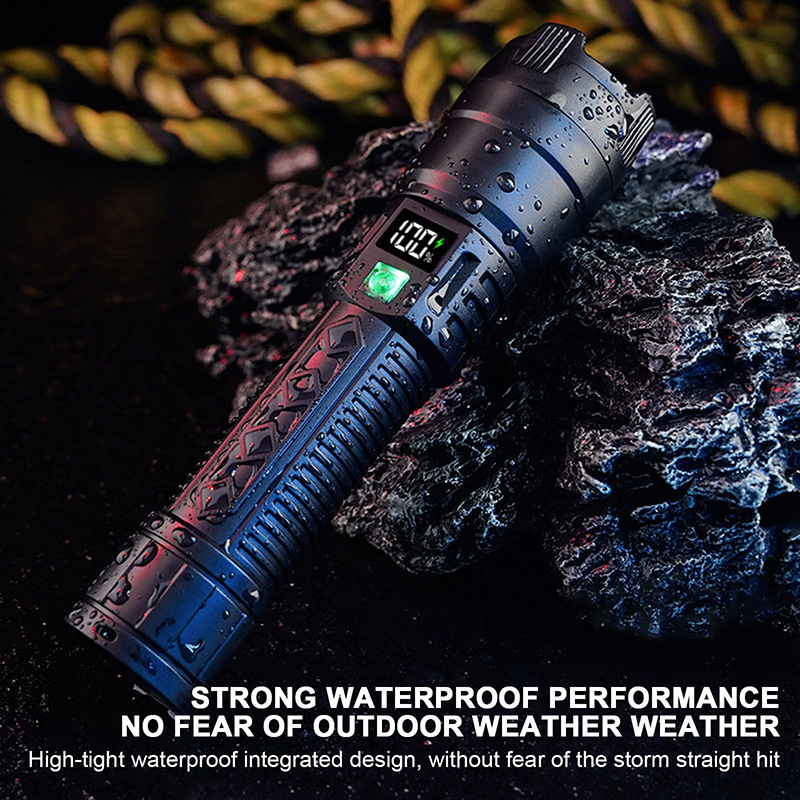Rechargeable Led Torch - Usb Hand Lantern For Camping, Outdoor, And Emergency Use
