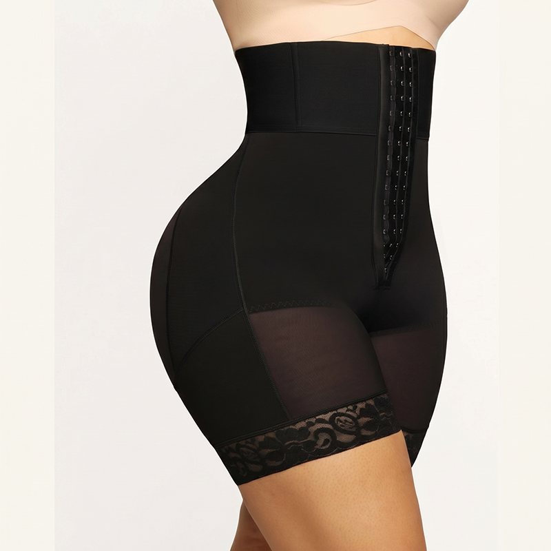 Tummy Control Boned Sculpt High Waist Shorts