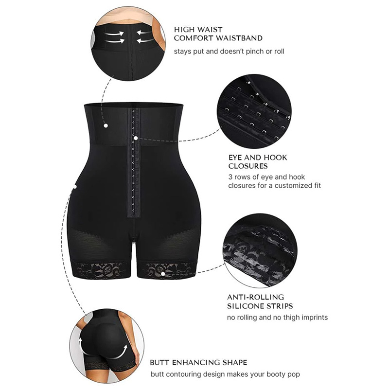 Tummy Control Boned Sculpt High Waist Shorts