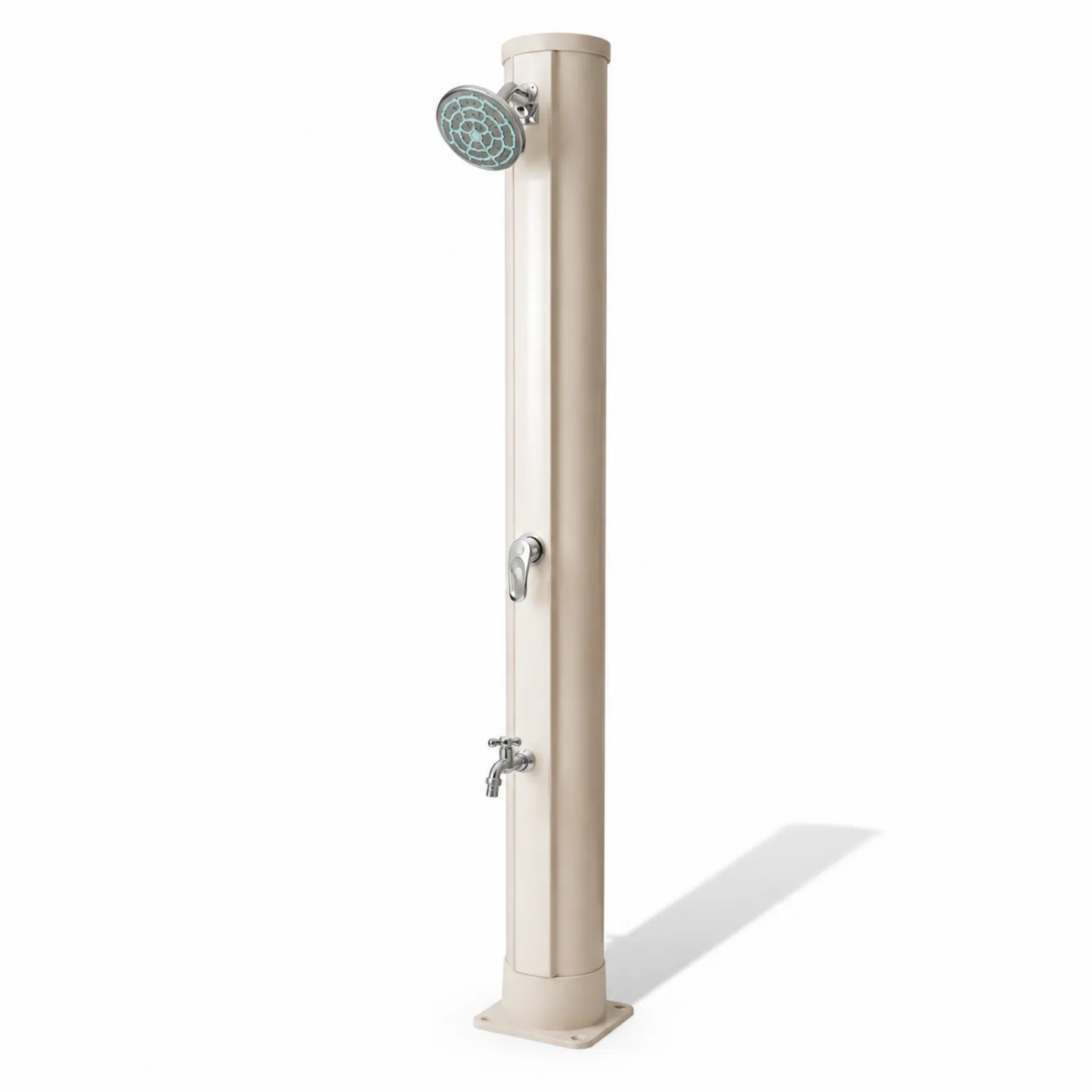 Zewnętrzny prysznic solarny 220 cm PVC z akcesoriami stalowymi-Homegloweu