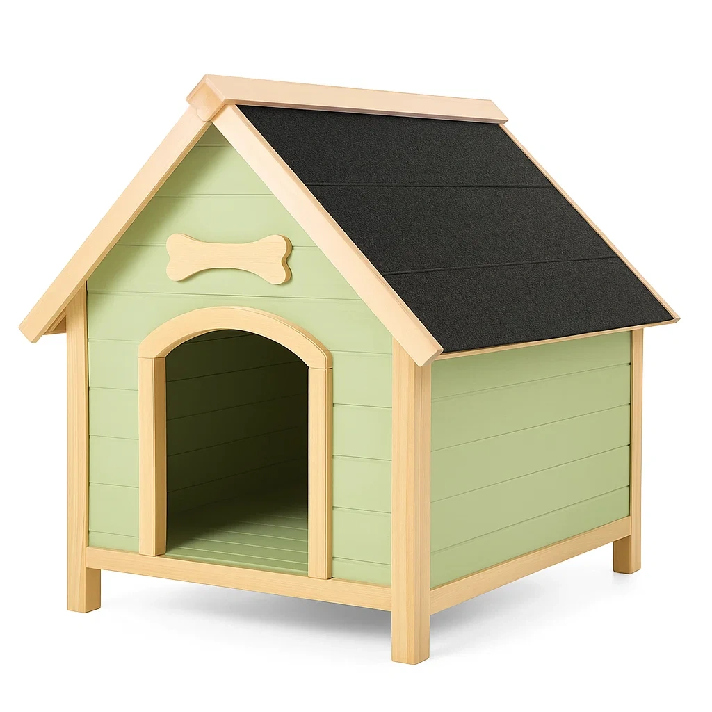 Hundehütte Kiefernholz Grün 120x85x90 cm-decorinspiredhub